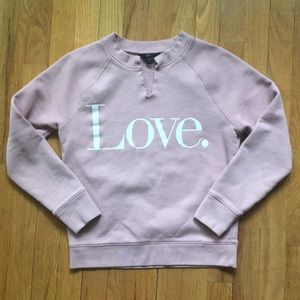 J. Crew Love crew sweatshirt